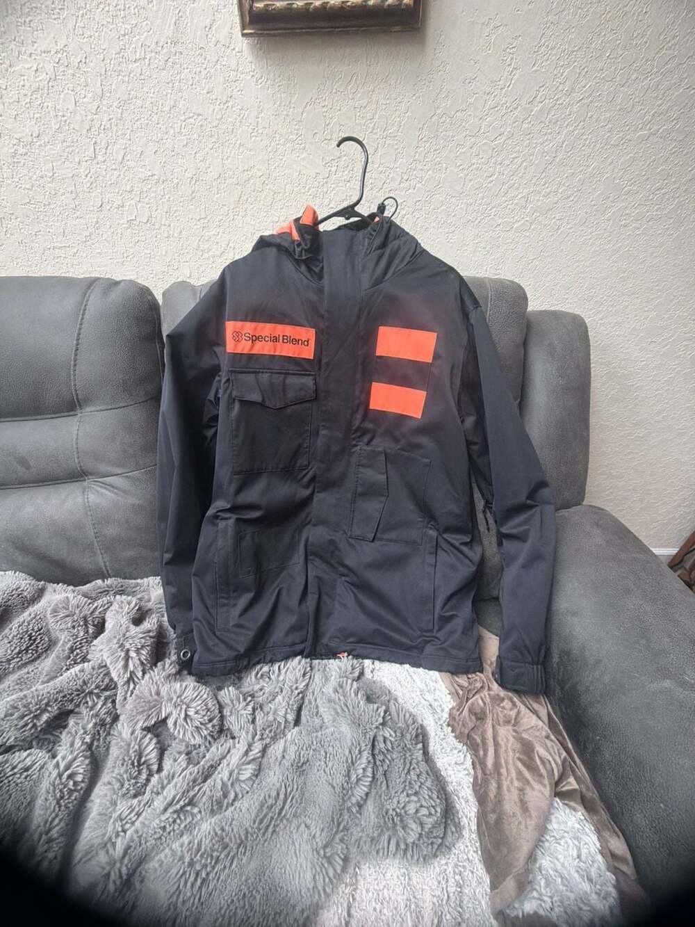 Special Blend Technical Foul Weather Jacket Type A-1 Black Orange